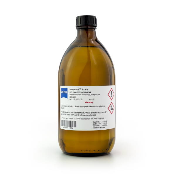 Immersion oil Immersol 518 N, bottle 500 ml
