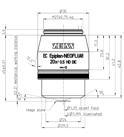 Carl Zeiss B.V. - Objective Assistant - Objective EC Epiplan Carl Zeiss B.V. - Objective Assistant - Objective EC Epiplan