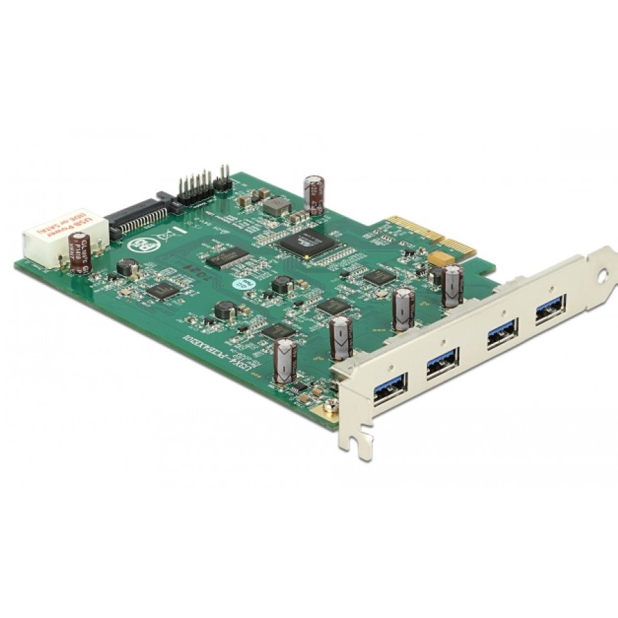 Carte USB 3.0 PCIe Quad Chip (O)