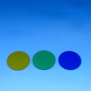 Juego de filtros a color azul, verde, amarillo, d=45x1,5 para Primo