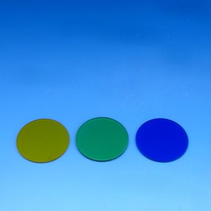 Jeu de filtres colorés bleu, vert, jaune, d=45x1,5 pour Primo