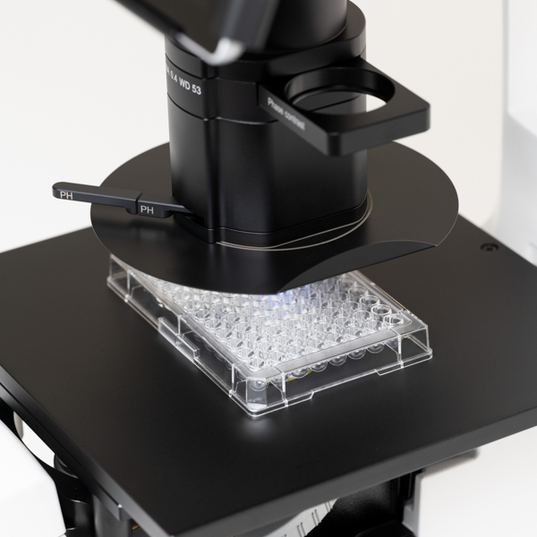 Light shield to block ambient light; Axiovert