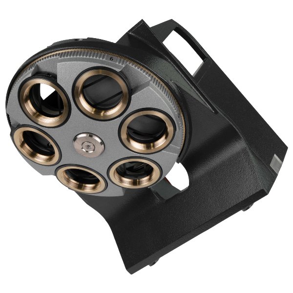 6-position objective nosepiece, HD DIC M27 mot.