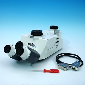 Binocular phototube 30°/25 mot. with two camera ports 60N