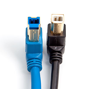 Kabel Dual USB 3.0/USB 2.0 gewinkelt 3 m (D)