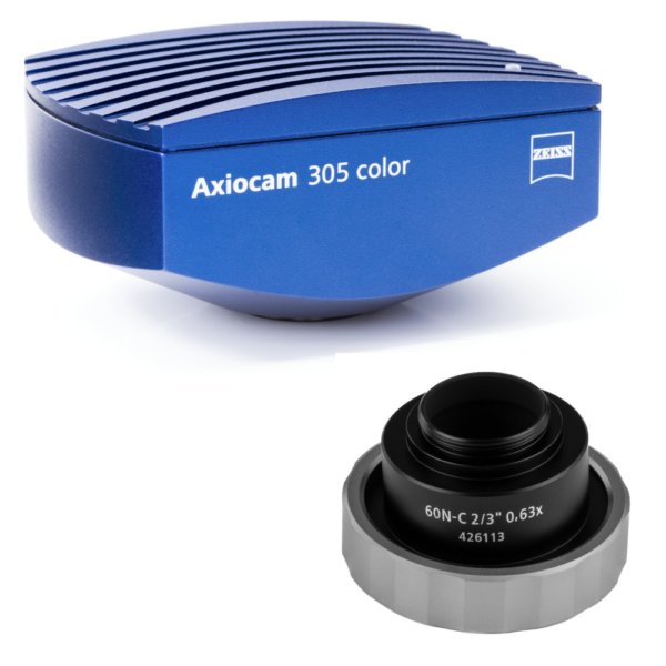 Microscopy camera Axiocam 305 color module incl. adapter 0.63x
