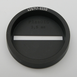 Slit diaphragm 3.5 mm PlasDIC for slider (10x-40x)
