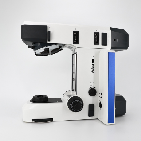Microscope stand Axioscope 7, TL/RL MAT MOT, 6x HD DIC encoded