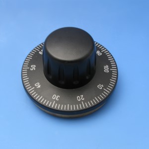 Fine drive knob with scala, changeable