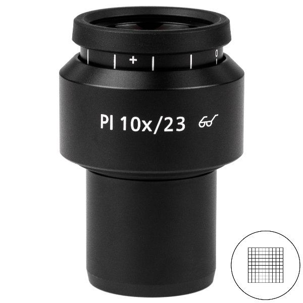 Eyepiece PL 10x/23 Br. foc. with net micrometer