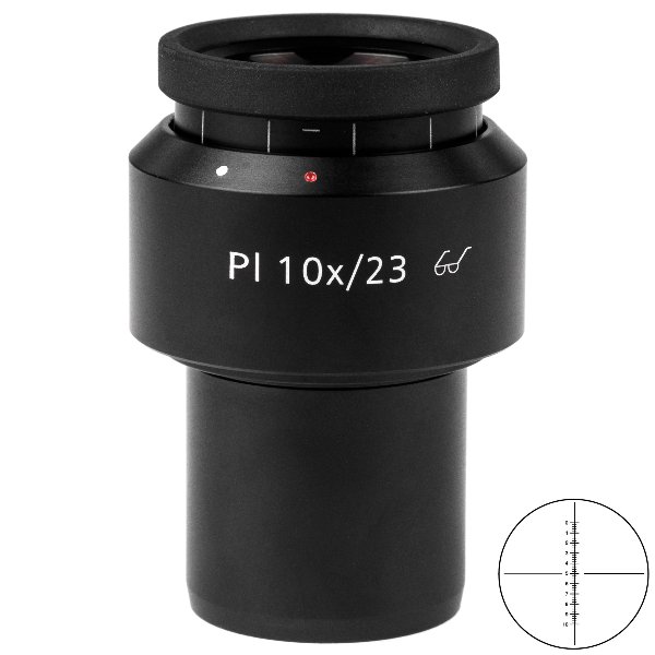 Eyepiece Pl 10x/23 Br. foc. w/micrometer for Stemi 305/508