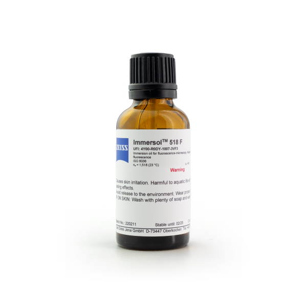 Immersion oil "Immersol" 518 F fluorescence free, oiler 20 ml