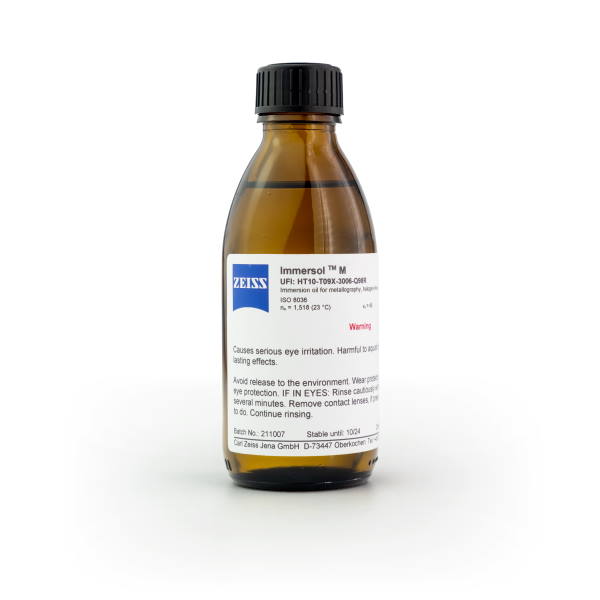 Olio d'immersione Immersol M, bottiglia da 100 ml