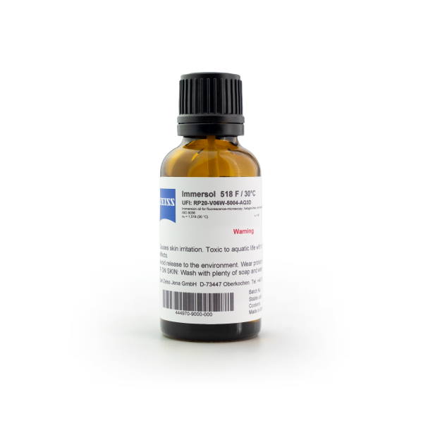 Immersion oil Immersol 518 F for 30°C fluorescence free, oiler 20ml