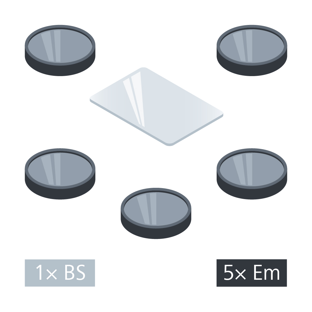 Filter Set 112 LED SBP DAPI+GFP+DsRed+Cy5+Cy7