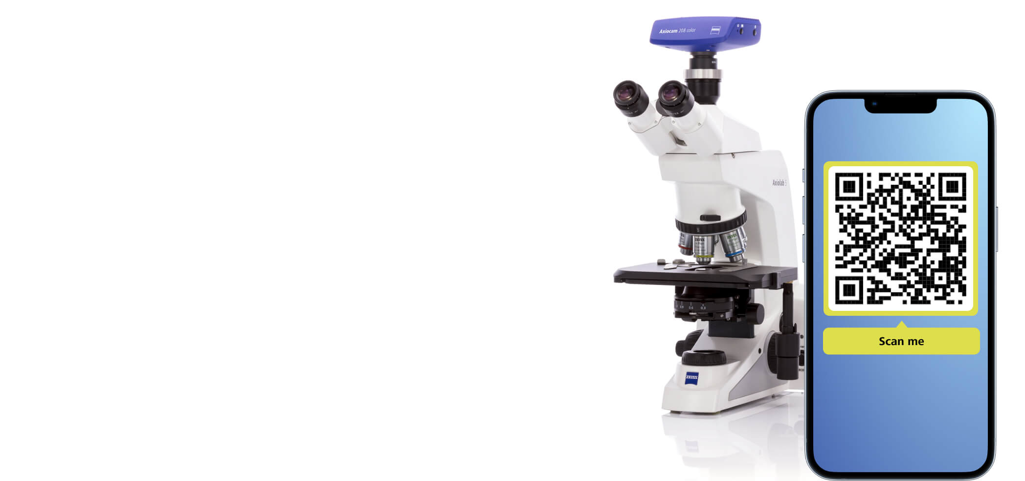 The smart microscope for easy documentation in your lab.